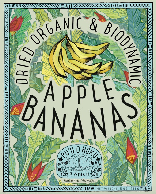 Organic Dried Apple Bananas